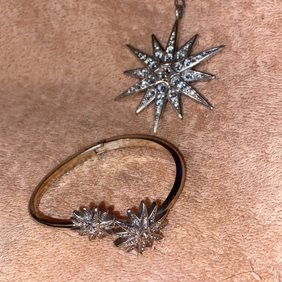 VNTG Brighton Star Necklace & bracelet silver tone long style Retro Classic # A - Picture 16 of 16